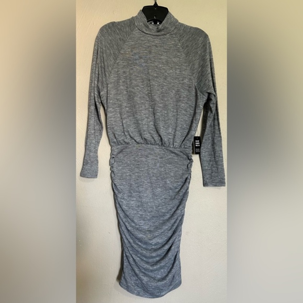Grey Ruched Dress